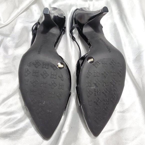 BCBGMaxAzria Black Heels with Gold Accents - Picture 5 of 5